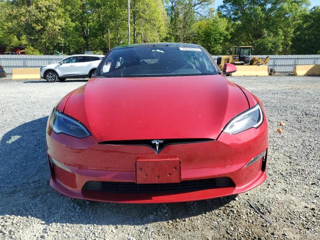 5YJSA1E52NF493799 - 2022 TESLA MODEL S RED photo 5
