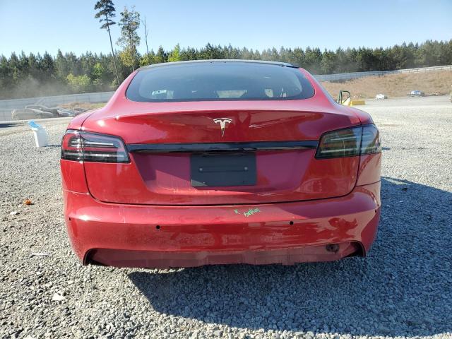 5YJSA1E52NF493799 - 2022 TESLA MODEL S RED photo 6