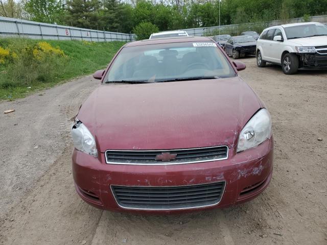 2G1WT58K981286492 - 2008 CHEVROLET IMPALA LT BURGUNDY photo 5