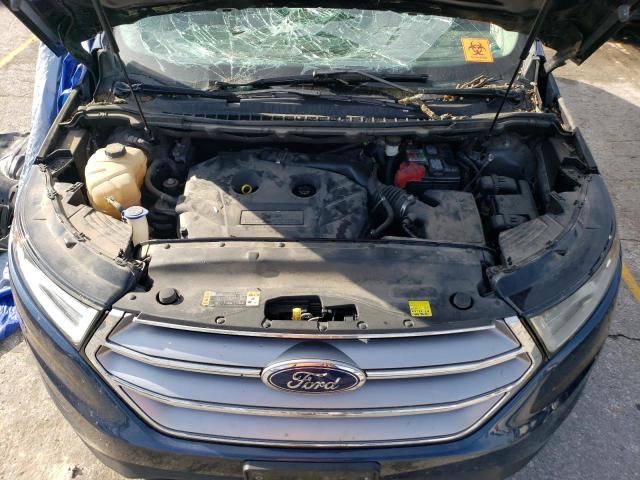 2FMPK4G90HBB74225 - 2017 FORD EDGE SE BLUE photo 11