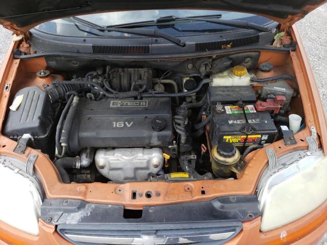 KL1TD56626B514124 - 2006 CHEVROLET AVEO BASE ORANGE photo 11