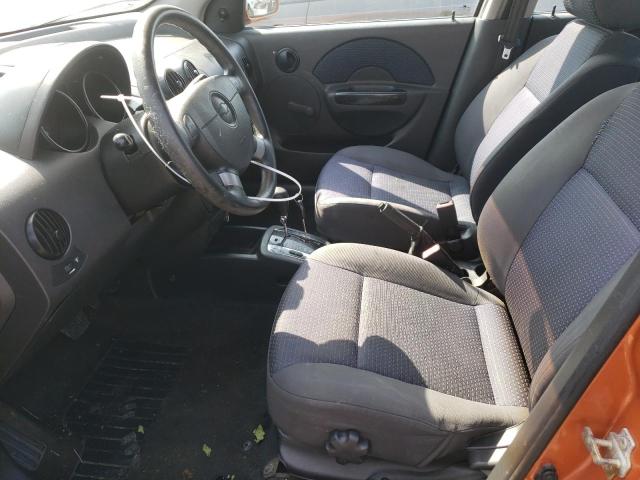 KL1TD56626B514124 - 2006 CHEVROLET AVEO BASE ORANGE photo 7