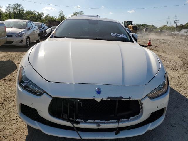 ZAM57XSA3H1221495 - 2017 MASERATI GHIBLI WHITE photo 5