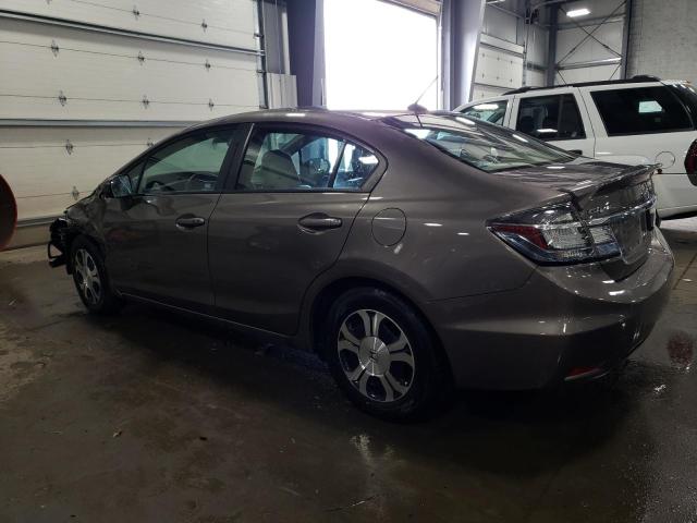 19XFB4F33EE001560 - 2014 HONDA CIVIC HYBRID L GRAY photo 2