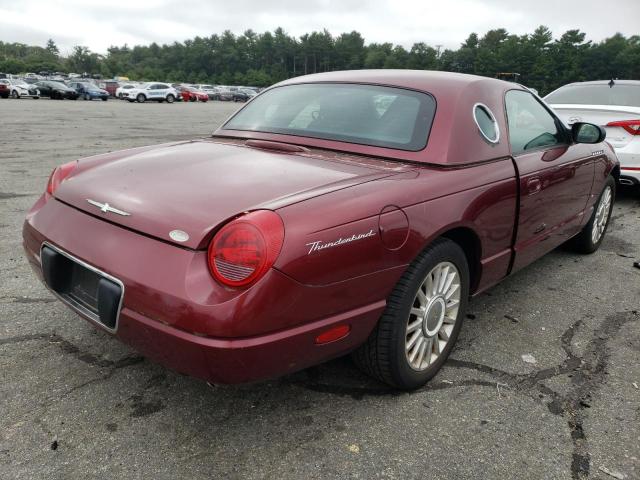 1FAHP60A84Y109765 - 2004 FORD THUNDERBIR BURGUNDY photo 4