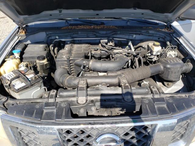 1N6BD0CT0CC407531 - 2012 NISSAN FRONTIER S SILVER photo 11