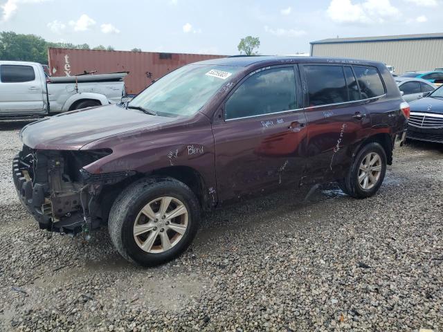 5TDZA3EH8CS026433 - 2012 TOYOTA HIGHLANDER BASE BURGUNDY photo 1