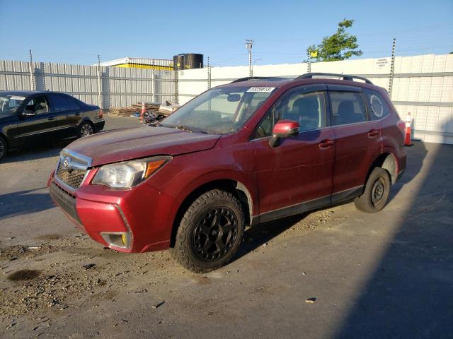 JF2SJGMC3EH491709 - 2014 SUBARU FORESTER 2.0XT TOURING MAROON photo 1