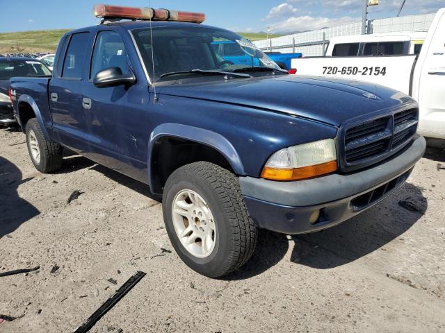 1D7HG38N83S237267 - 2003 DODGE DAKOTA QUAD SPORT BLUE photo 4