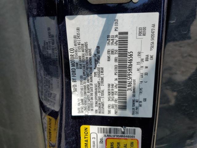 3LN6L5F95HR646565 - 2017 LINCOLN MKZ RESERVE ლურჯი ფოტო 12