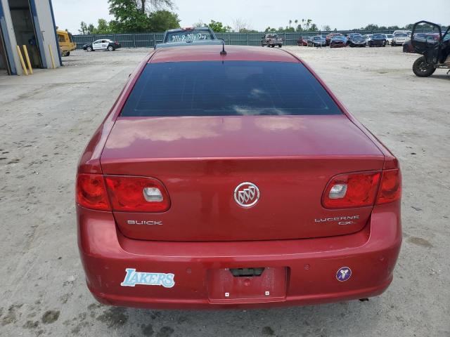 1G4HD57287U109803 - 2007 BUICK LUCERNE CXL RED photo 6