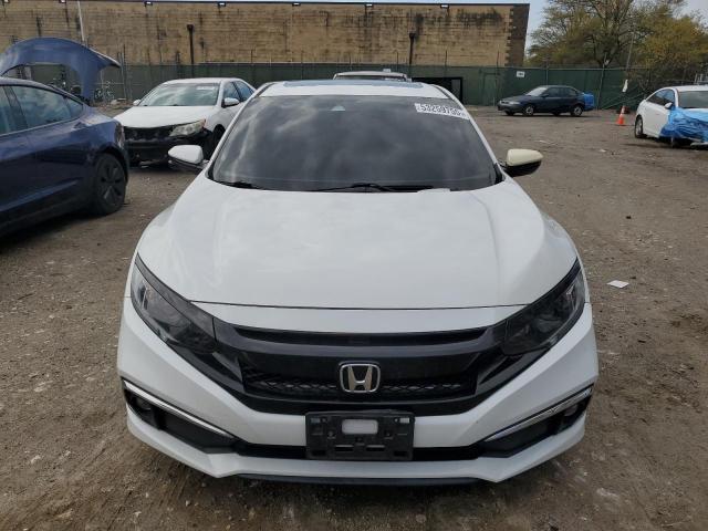 JHMFC1F70KX008961 - 2019 HONDA CIVIC EXL WHITE photo 5