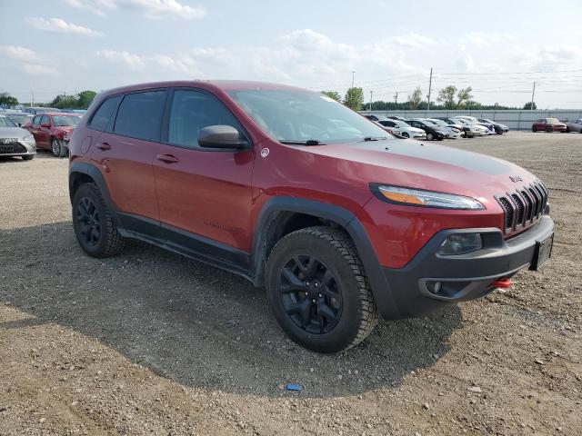 1C4PJMBS4FW550339 - 2015 JEEP CHEROKEE TRAILHAWK RED photo 4