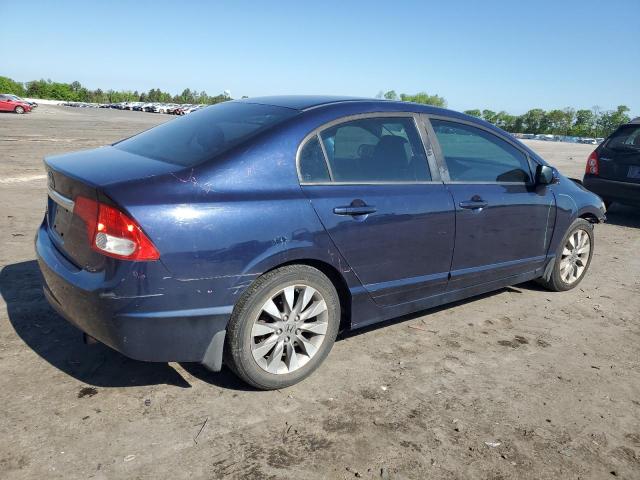 19XFA1F98AE056957 - 2010 HONDA CIVIC EXL ლურჯი ფოტო 3