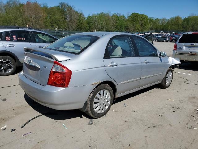 KNAFE121055180207 - 2005 KIA SPECTRA LX SILVER photo 3