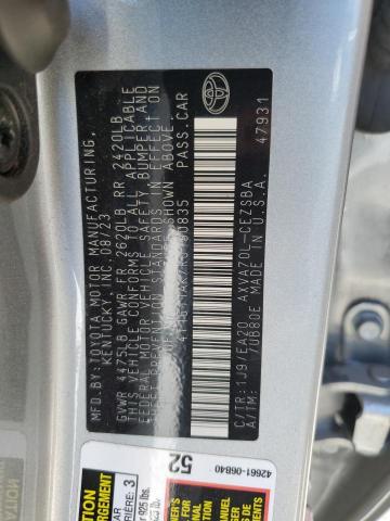 4T1G11AK7RU190835 - 2024 TOYOTA CAMRY SE NIGHT SHADE SILVER photo 12