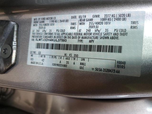 5LMTJ3DH4KUL37593 - 2019 LINCOLN MKC RESERVE ვერცხლისფერი ფოტო 13