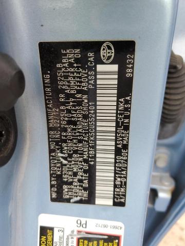 4T1BF1FK5CU552401 - 2012 TOYOTA CAMRY BASE Mavi foto 12