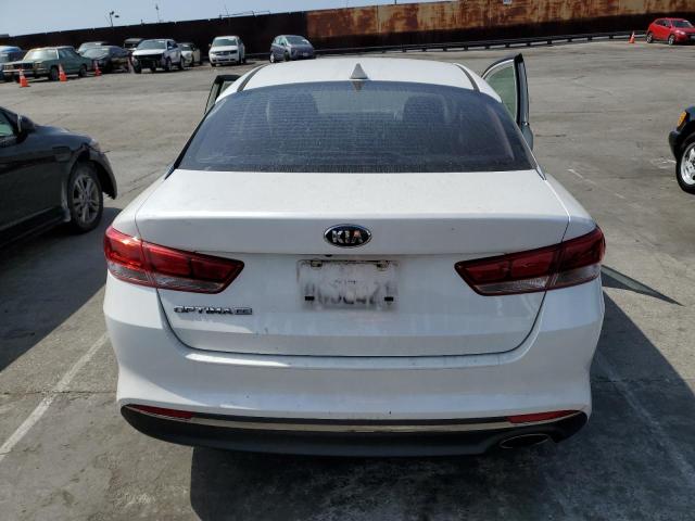 KNAGT4L35G5069845 - 2016 KIA OPTIMA LX WHITE photo 6