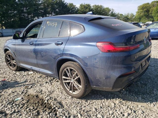 5UX2V5C09M9E20457 - 2021 BMW X4 XDRIVEM40I BLUE photo 2