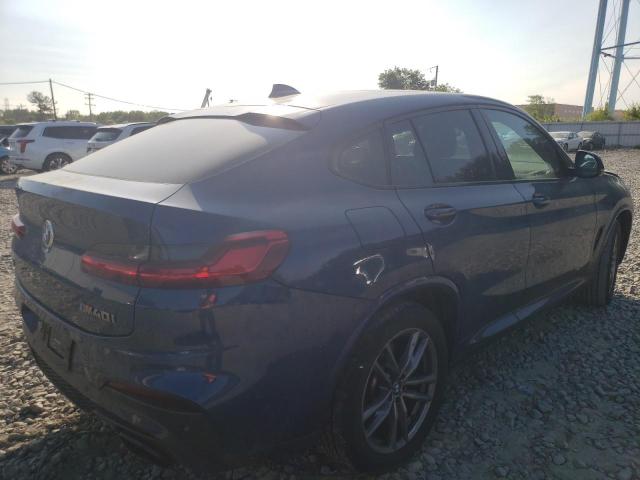5UX2V5C09M9E20457 - 2021 BMW X4 XDRIVEM40I BLUE photo 3