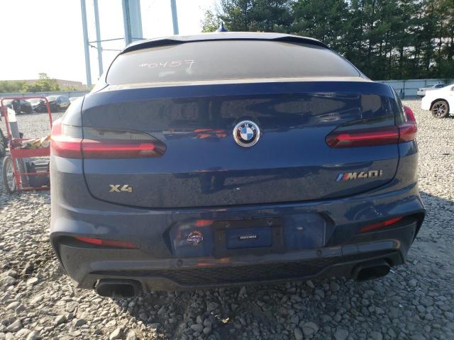 5UX2V5C09M9E20457 - 2021 BMW X4 XDRIVEM40I BLUE photo 6