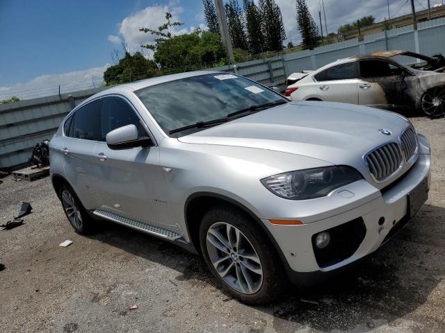 5UXFG8C52EL592968 - 2014 BMW X6 XDRIVE50I SILVER photo 4