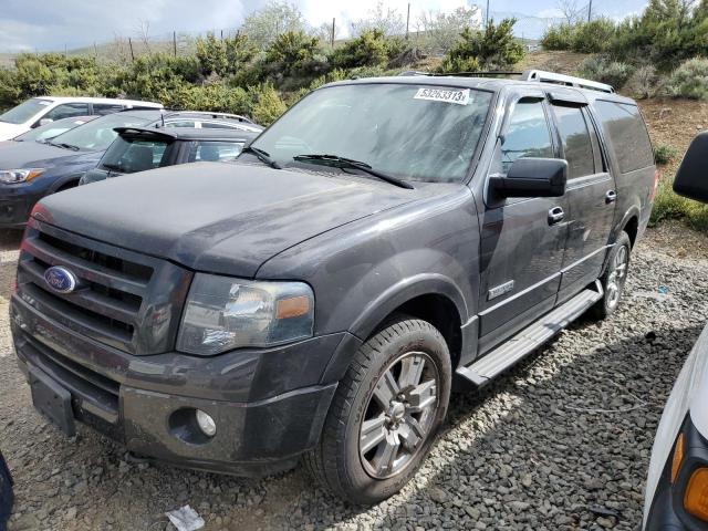 1FMFK20537LA50181 - 2007 FORD EXPEDITION EL LIMITED GRAY photo 1