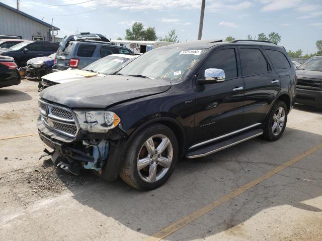 1D4SE5GT1BC696072 - 2011 DODGE DURANGO CITADEL BLACK photo 1