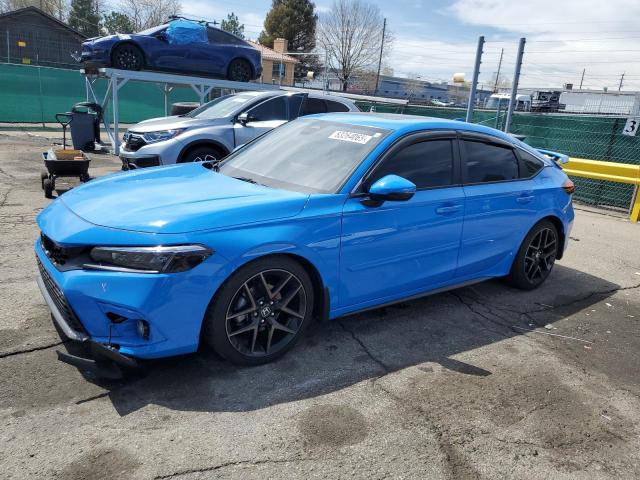 19XFL1G80RE004718 - 2024 HONDA CIVIC SPORT TOURING BLUE photo 1