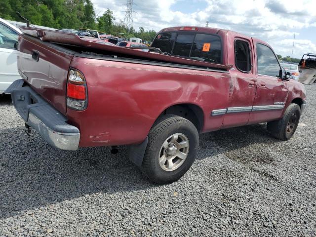5TBRN34122S247087 - 2002 TOYOTA TUNDRA ACCESS CAB SR5 MAROON photo 3