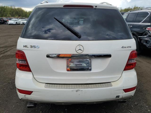 4JGBB8GB1BA674563 - 2011 MERCEDES-BENZ ML 350 4MATIC WHITE photo 6