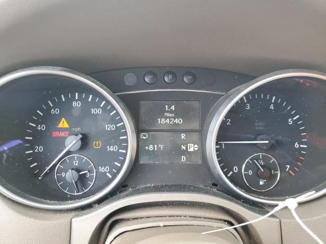 4JGBB8GB1BA674563 - 2011 MERCEDES-BENZ ML 350 4MATIC WHITE photo 9