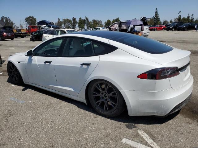 5YJSA1E52NF461998 - 2022 TESLA MODEL S WHITE photo 2