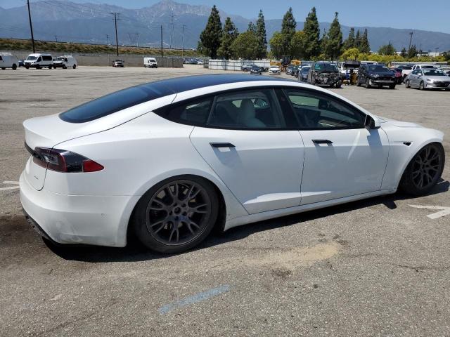 5YJSA1E52NF461998 - 2022 TESLA MODEL S WHITE photo 3