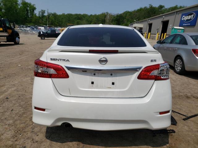 3N1AB7AP4FY339154 - 2015 NISSAN SENTRA F S WHITE photo 6