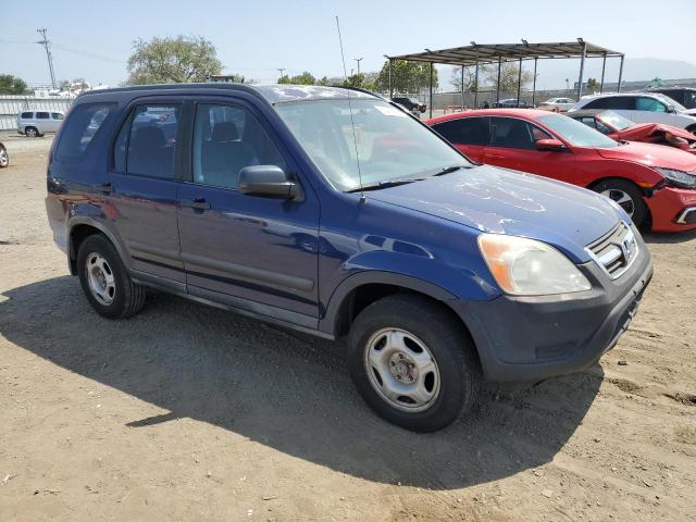 JHLRD68402C018962 - 2002 HONDA CR-V LX BLUE photo 4