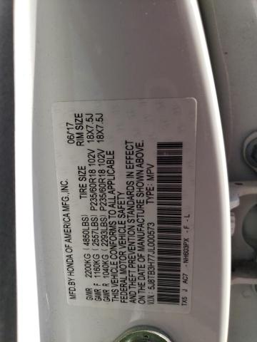 5J8TB3H77JL000573 - 2018 ACURA RDX ADVANCE WHITE photo 13