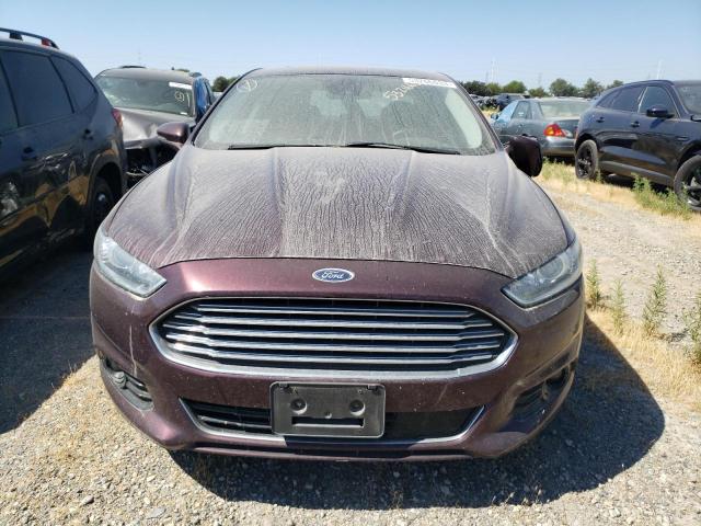 3FA6P0SUXDR319147 - 2013 FORD FUSION TITANIUM PHEV BURGUNDY photo 5