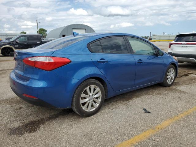 KNAFX4A63E5116560 - 2014 KIA FORTE LX BLUE photo 3