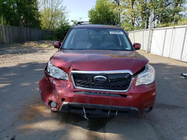 JF2SJAXC3GH482133 - 2016 SUBARU FORESTER 2.5I TOURING BURGUNDY photo 5