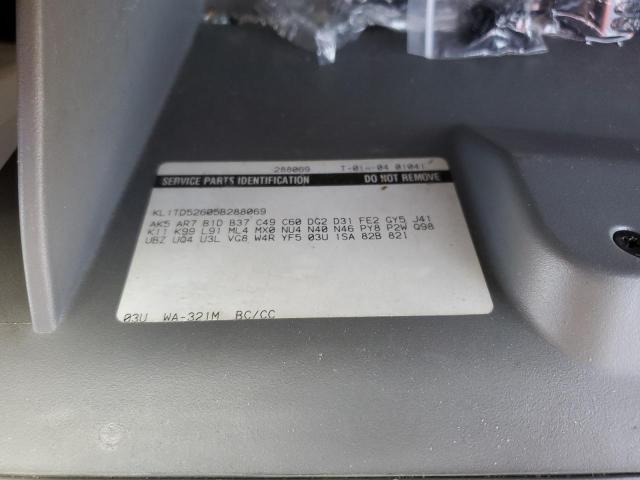 KL1TD52605B288069 - 2005 CHEVROLET AVEO BASE Mavi foto 12