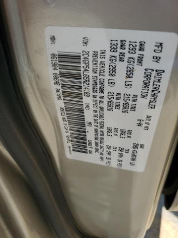 2C4GP54L65R214189 - 2005 CHRYSLER TOWN & COU TOURING 金色 照片 13