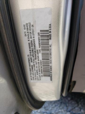 4S3BH675637626041 - 2003 SUBARU LEGACY OUTBACK AWP 银色 照片 12