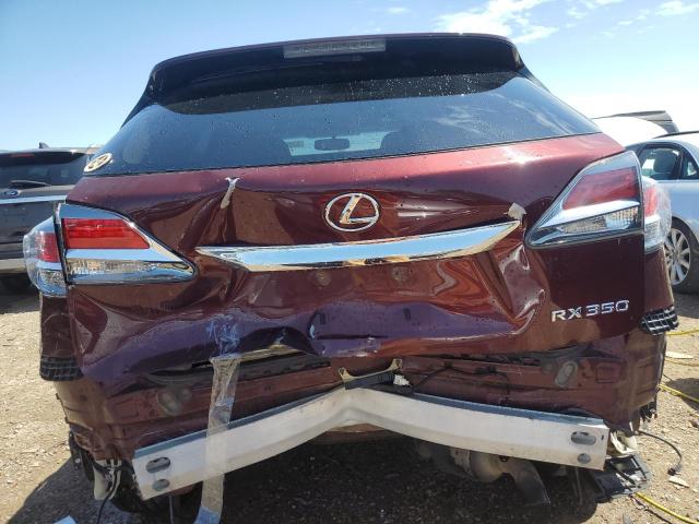 2T2BK1BA8FC295163 - 2015 LEXUS RX 350 BASE BURGUNDY photo 6