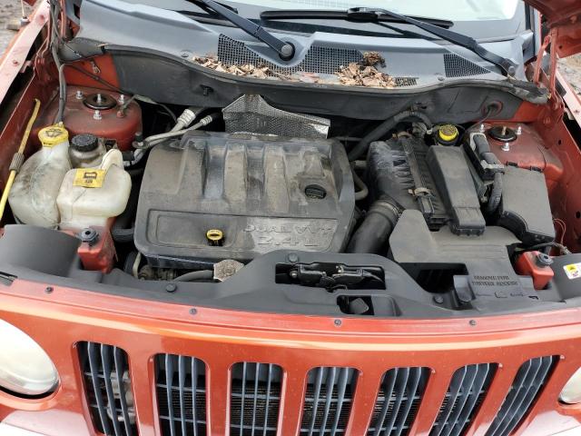 1J8FT48W38D521924 - 2008 JEEP PATRIOT LIMITED ORANGE photo 11