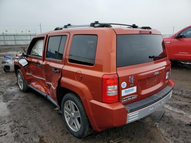 1J8FT48W38D521924 - 2008 JEEP PATRIOT LIMITED ORANGE photo 2