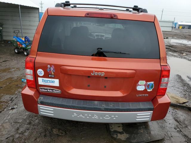 1J8FT48W38D521924 - 2008 JEEP PATRIOT LIMITED ORANGE photo 6