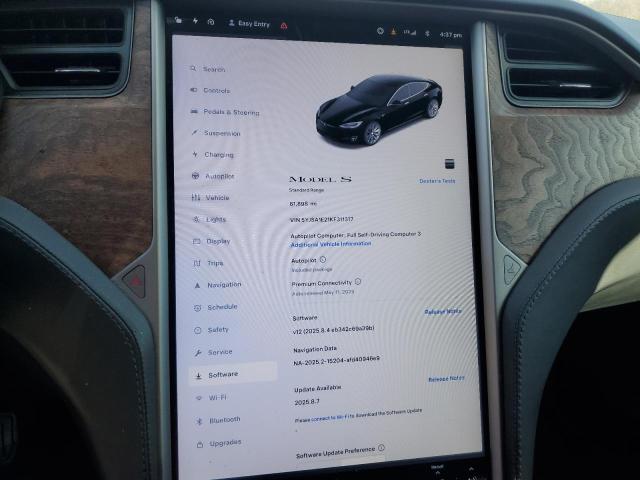 5YJSA1E21KF311317 - 2019 TESLA MODEL S 黑色 照片 9