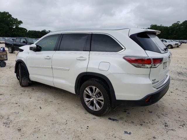 5TDKKRFH8FS071683 - 2015 TOYOTA HIGHLANDER XLE Ağ foto 2